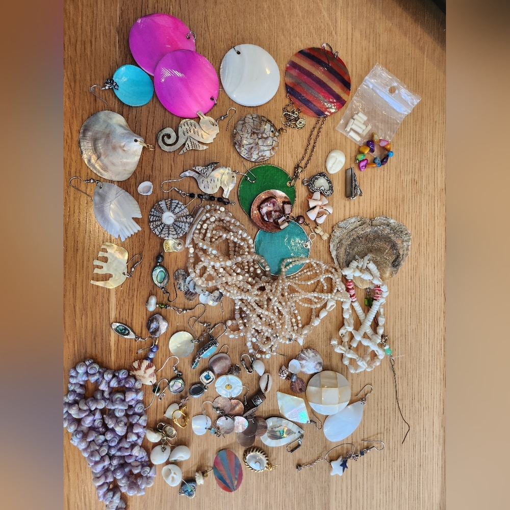 Assorted Shell and Bead Jewelry Collection